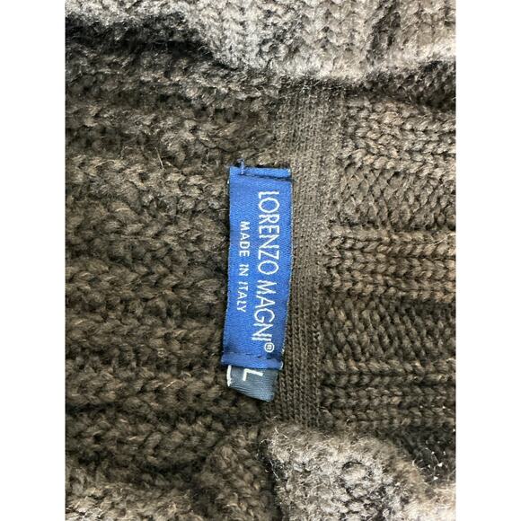 Lorenzo Magni Mens Sweater brown size L made in Italy - Picture 5 of 5